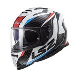 LS2 Storm 2 Racer Full Face Mavi Kırmızı Motosiklet Kaskı