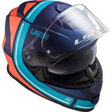 Ls2 Storm 2 Slant Mat Mavi-Turuncu Kask - Mavi - Turuncu