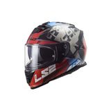 Ls2 Storm 2 Sprınter Mat Siyah-Kırmızı-Tıtanıum Kapalı Kask