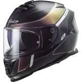 Ls2 Storm Velvet 2 Kapalı Kask Mat Siyah-Gökküşağı - 2XL