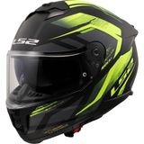 Ls2 Stream 2 Fury Mat Siyah-Gri-Neon Sarı Kask - XS - Çok Renkli
