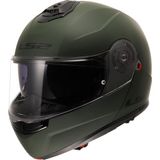 Ls2 Strobe 2 Çene Açılır Güneş Vizörlü Mat Yeşil Kask - XL
