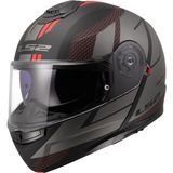 Ls2 Strobe 2 Code Mat Siyah-Gri Kask - 2XL - Tek Renk