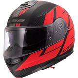 Ls2 Strobe 2 Code Mat Siyah-Kırmızı Kask - XL - Tek Renk
