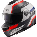Ls2 Strobe 2 Monza Çene Açılır Kask - Siyah - Beyaz - Kırmızı
