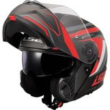 Ls2 Strobe 2 Phantom Kırmızı Çene Açılır Motosiklet Kaskı
