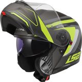 Ls2 Strobe 2 Phantom Neon Sarı Çene Açılır Motosiklet Kaskı - 2XL
