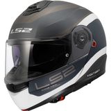 Ls2 Strobe 2 Vıctory Mat Gri-Mavi-Kum Kask - 3XL - Mat Gri - Mavi - Kum