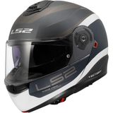 Ls2 Strobe 2 Vıctory Mat Gri-Mavi-Kum Kask Yüksek Performanslı Malzeme ile Konforlu Kullanım - Gri - Mavi