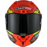 Ls2 Thunder Karbon Gp Aero Fıre Kırmızı-Siyah Kask - XL