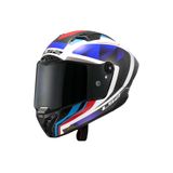 LS2 THUNDER KARBON GP AERO RAUTE MAVİ-KIRMIZI KASK