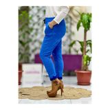LS57110 İtalyan Süet Pantolon Saks