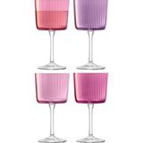 Lsa Gems Jade 4’lü Bardak Seti El Yapımı Fluted Desenli 400 ml - Renkli