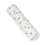 LÄSSIG Bebek battaniyesi, tükürük örtüsü, kundak bezi, 1 adet, 120 x 120 cm/Heavenly Soft Swaddle XL Tiny Team Granit Green