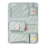 LÄSSIG Happy Trails Oda ve Araç Koltuğu Arkası Organizer, Çocuk Oto Organizer Çantası, Geniş Tablet Bölmeli, Çok Cepli, Su İtici, Çiçek Desenli