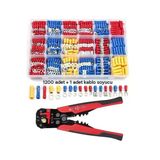 Lstri 1200 Adet Terminal Sıkma Pensesi + Yüksük Sıkma Pensesi Kablo Yüksük Seti, İzolasyonlu İzolasyonsuz Kablo Pabucu, 0,25 – 10 Mm² Kablo Sıyırıcı Ve Sıkma Pensesi Seti,