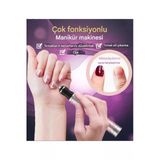 Lstri 13 Parça Şarj Edilebilir Elektrikli Tırnak Törpüsü Şarjlı Törpü Seti Manikür Pedikür Aleti Makinesi Akrilik Çivi Jel Parlatma Akülü Efile Uçları Kiti Manikür Salonu Ev İçin