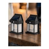 lstri 2 Li Set Güneş Enerjili Bahçe Led Ampul Hareket Sensörlü Bahçe Led Su Geçirmez 3 Mod'lu Solar Led