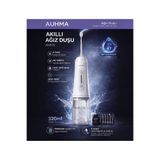 lstri Auhma AMF11 Akıllı Şarjlı Ağız Duşu Diş Bakım Cihazı 4 Modlu Diş Arası Temizleyici 320ml Su Haznesi, 4 Modlu, Diş Temizleme Cihazı 5 Başlıklı 1500 Mah Kablosuz