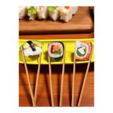 lstri Bambu Suşi Çöpsitik Chopstick 5 Li Desenli Yıkanabilir Çin Çubuk Suşi Ramen Noodle Yemek Çubuğu