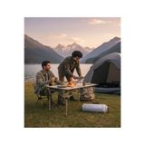 lstri Büyük Boy Gold Katlanır Kamp Karavan Masası Piknik Seti Çanta Tipi Balkon Bahçe Mutfak Masası