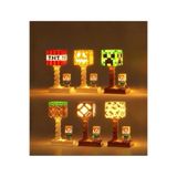 lstri Minecraft Blok Gece Lambası -LED Lamba Işığı USB'li Dekoratif Masa Lambası - Çocuk Odası Aydınlatma