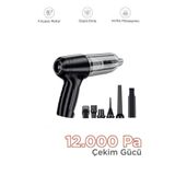 LT-107C Mini Çok Fonksiyonlu Üflemeli Şarjlı Araç Süpürgesi El Süpürgesi LT-107C0690