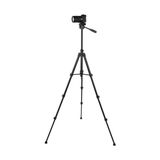 LT-450 Kamera Tripodu 160CM, 5kg Taşıma Kapasiteli, Alüminyum Gövde + Abs Kafa, 4 Bölmeli, Taşıma Çantalı, ve Telefon ile Uyumlu - Option-1