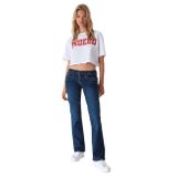 LTB Bayan Jeans Valerie Bootcut Fit Kot Pantolon Denim Streç Pantolon Derin Bel Basic Pamuk Mavi w24 W25 W26 W27 W28 W29 W30 W31 W32 W33 W34, Dark Age Blue Wash (53327), 27W / 30L