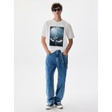 LTB Beyaz Erkek T-hirt, BEYAZ_100-WHITE, S, T-Shirt