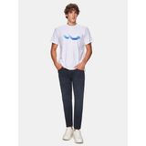 LTB DALATO Erkek Sıfır Yaka Kısa Kol T-Shirt 1225842346089 - Beyaz - XL