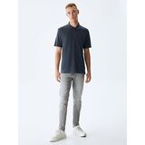 LTB Erkek Jumy Dar Paça Orta Bel Jean Pantolon - Mavi - 29 - 32