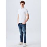 LTB Erkek Polo Yaka Beyaz T-shırt - 2XL