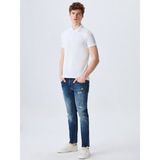 LTB Erkek Polo Yaka Beyaz T-shırt - XL