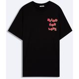 LTB Erkek Sıfır Yaka Kısa Kollu Regular Siyah T-shırt - 2XL