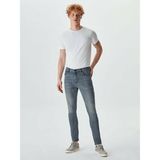 LTB Erkek Smarty Y Dar Paça Orta Bel Jean Pantolon - Gri - 30 / 32
