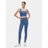 LTB Kadın Askılı Kare Yaka Crop Slım Mavi Atlet - XL