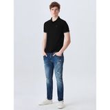 Ltb KELEBE Erkek Polo Yaka Kısa Kol T-Shirt 1225841846089 - Siyah - M