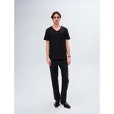 Ltb LEGESA Siyah Erkek V Yaka Kısa Kol T-Shirt 1225841926089200