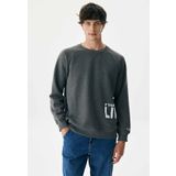Ltb POREME Sloganlı Bisiklet Yaka Erkek Sweatshırt 11248600961681