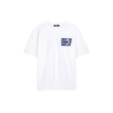 LTB Rodobe Erkek Basic Sırt Baskılı Rahat Kesim Beyaz T-shirt 1225842826089
