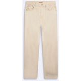 LTB Vanetta Zıp Fermuarlı Straight Krem Jean Pantolon - Karışık - 24 / 30