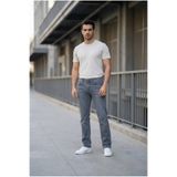 LTC Jeans Erkek Antrasit Klasik Kesim Pamuklu Esnek Jean Kot Denim Pantolon