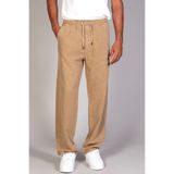 LTC Jeans Erkek Beli Lastikli Süper Rahat Tensel Kumaş Camel Baggy Pantolon