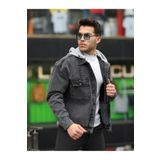 LTC Jeans Erkek Kar Yıkama Kapüşonlu Çıkarılabilir Kapüşonlu Oversize Kot Ceket