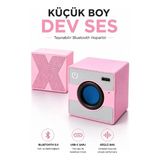LTG Nova Mini Taşınabilir Hoparlör - Type C (Usb-C) Şarj - Güçlü Bass - Küp Tasarım - 001-Renkli