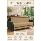 Lts Home Çok Amaçlı Modern Bohem Kadife Koltuk Örtüsü,çekyat Örtüsü Piknik Örtüsü Masa Örtüsü Kaymaz Süngerli - 165 x 215 cm - Renkli