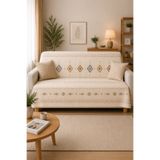 LTS HOME Çok Amaçlı Modern Bohem Kadife Koltuk Örtüsü,Çekyat Örtüsü Piknik Örtüsü Masa örtüsü Kaymaz süngerli 165x215