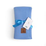 Lttle Dedi Dua Yumuşak Örme Bebek Battaniyesi, Oeko-Tex 100 Sertifikalı - Hipoalerjenik ve Isı Düzenleyici - Lüks Konfor, Nefes Alabilen Yapılı Çocuk Örtüsü, Mavi 80X100 cm