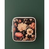 Luanse Vintage Çiçek Desenli Mini Makyaj -Ped Çantası /kadın Organizer & Çanta Içi Düzenleyici - Çok Renkli